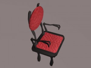 vampire chair 3D मॉडल