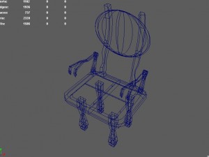 vampire chair 3D मॉडल