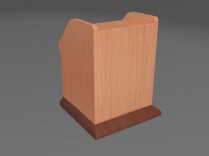 wooden pulpit 3D 모델
