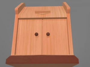 wooden pulpit 3D Model