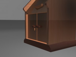 wooden pulpit 3D 모델