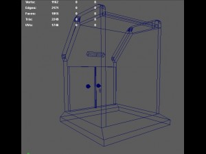 wooden pulpit 3D 모델