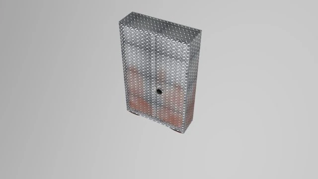 metal rusty safe 3D Model .c4d .max .obj .3ds .fbx .stl .blend