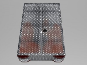 metal rusty safe 3D मॉडल