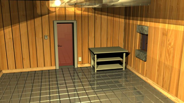 simple room scene 3D Model .c4d .max .obj .3ds .fbx .stl .blend 