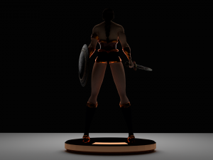 wonder woman character for game 3D Модель