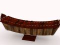 Thailand xylophone 3D-Modell
