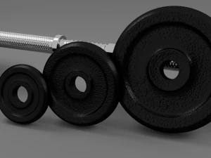 dumbbell 20 kg joint 3D Model