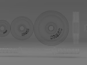 dumbbell 20 kg joint 3D Model