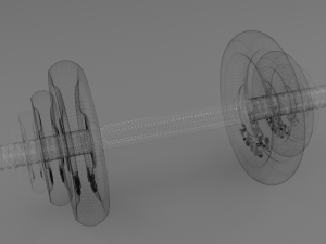 dumbbell 20 kg joint 3D Model