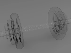 dumbbell 20 kg joint 3D Model