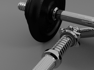 dumbbell 20 kg joint 3D Model
