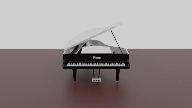 piano 3D Model .c4d .max .obj .3ds .fbx .stl .blend 