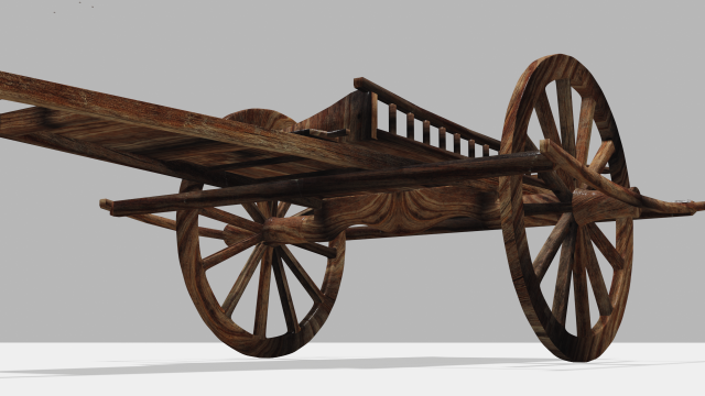 cow wagon Model 3D .c4d .max .obj .3ds .fbx .stl .blend