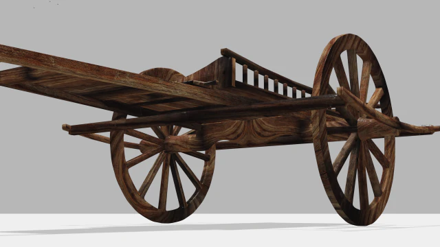 cow wagon 3D Model .c4d .max .obj .3ds .fbx .stl .blend 