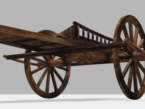 Kuhwagen 3D Modell