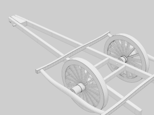 saly wagon Modello 3D