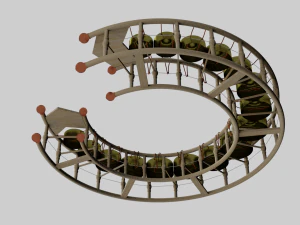 big circle gong gamelan 3D Model