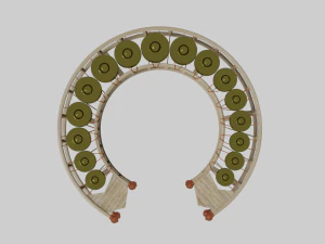 big circle gong gamelan 3D Model