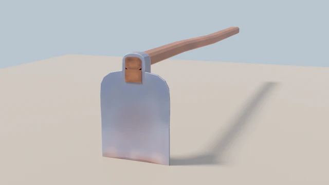 hoe 3D Model .c4d .max .obj .3ds .fbx .stl .blend
