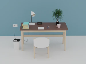 読書室 3Dモデル