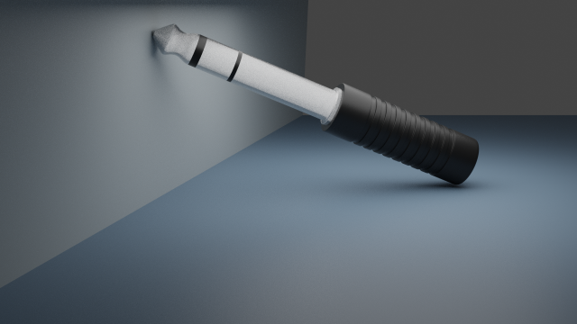female headphone jack plug Model 3D .c4d .max .obj .3ds .fbx .stl .blend 
