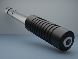 female headphone jack plug Model 3D