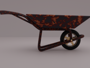soil in construction trolley 3D Model
