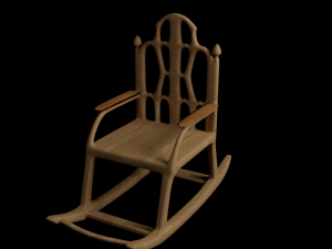 rocker chair 3D मॉडल
