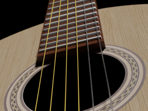 classic guitar Modelo 3D