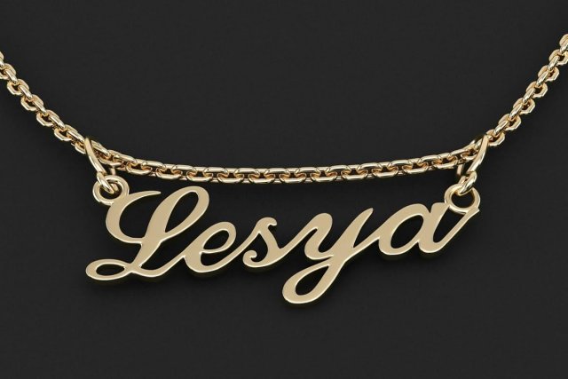 lesya name pendant Modelo 3D .c4d .max .obj .3ds .fbx .stl .blend 