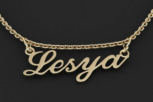 lesya name pendant 3D Model .c4d .max .obj .3ds .fbx .stl .blend 