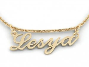 lesya name pendant 3D Model