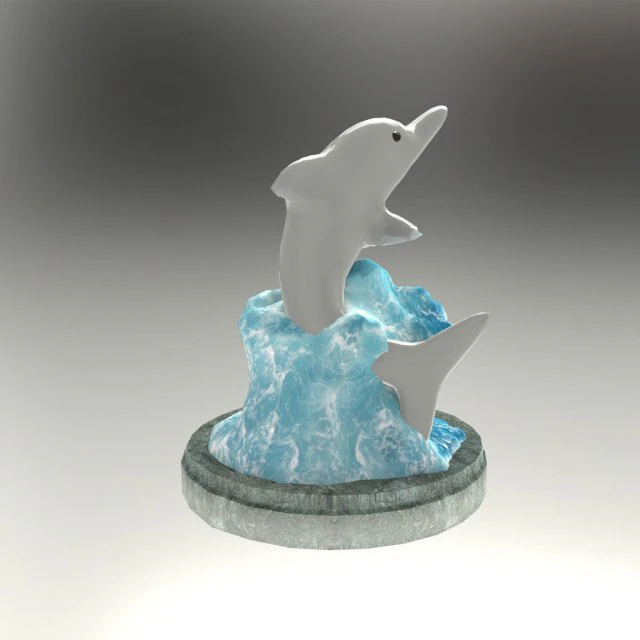 Dolphin 3D Model .c4d .max .obj .3ds .fbx .stl .blend