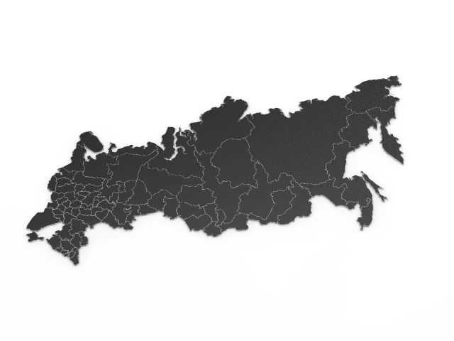 mappa della russia Modello 3D .c4d .max .obj .3ds .fbx .stl .blend