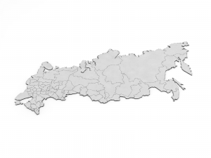 map of russia 3D Model