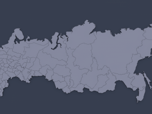 map of russia 3D Model