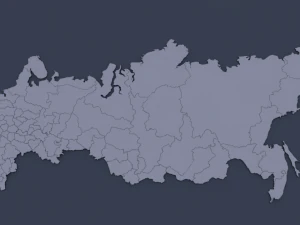mappa della russia Modello 3D