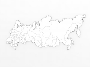 map of russia 3D Model