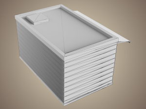 coffee shop low poly 01 Modèle 3D