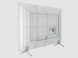 tv led low poly Model 3D