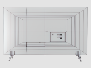 tv led low poly Model 3D