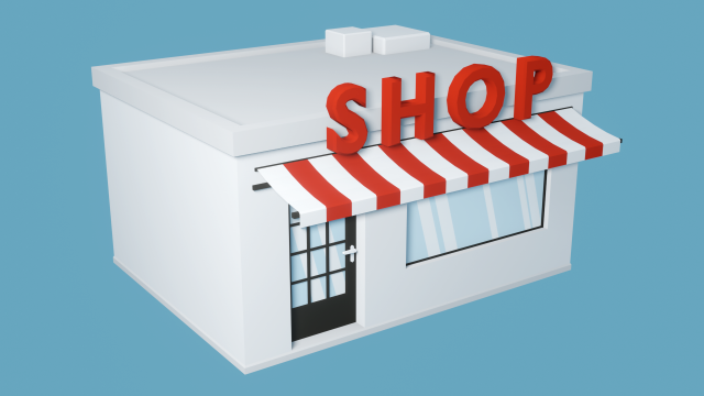 shop low poly Modelo 3D .c4d .max .obj .3ds .fbx .stl .blend 
