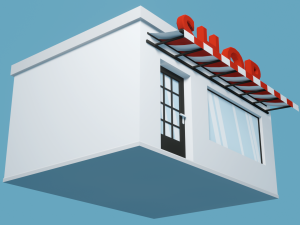 shop low poly Modelo 3D