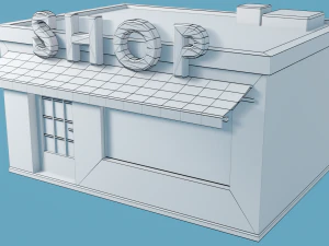shop low poly 3D Model