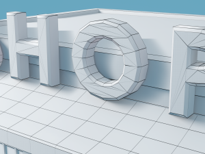 shop low poly Modelo 3D