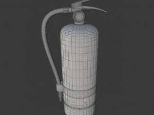 fire extinguisher - high poly Modello 3D
