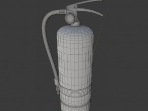 fire extinguisher - high poly Modello 3D