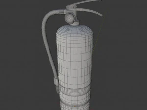 fire extinguisher - high poly 3D Model