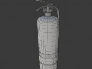 fire extinguisher - high poly 3D Model